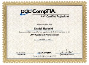 CompTIA A+ Certified Professional