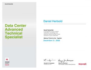Novell Linux: Data Center Advanced Technical Specialist 