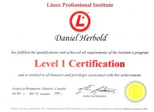 Linux Professional Institute - Level 1 Certification